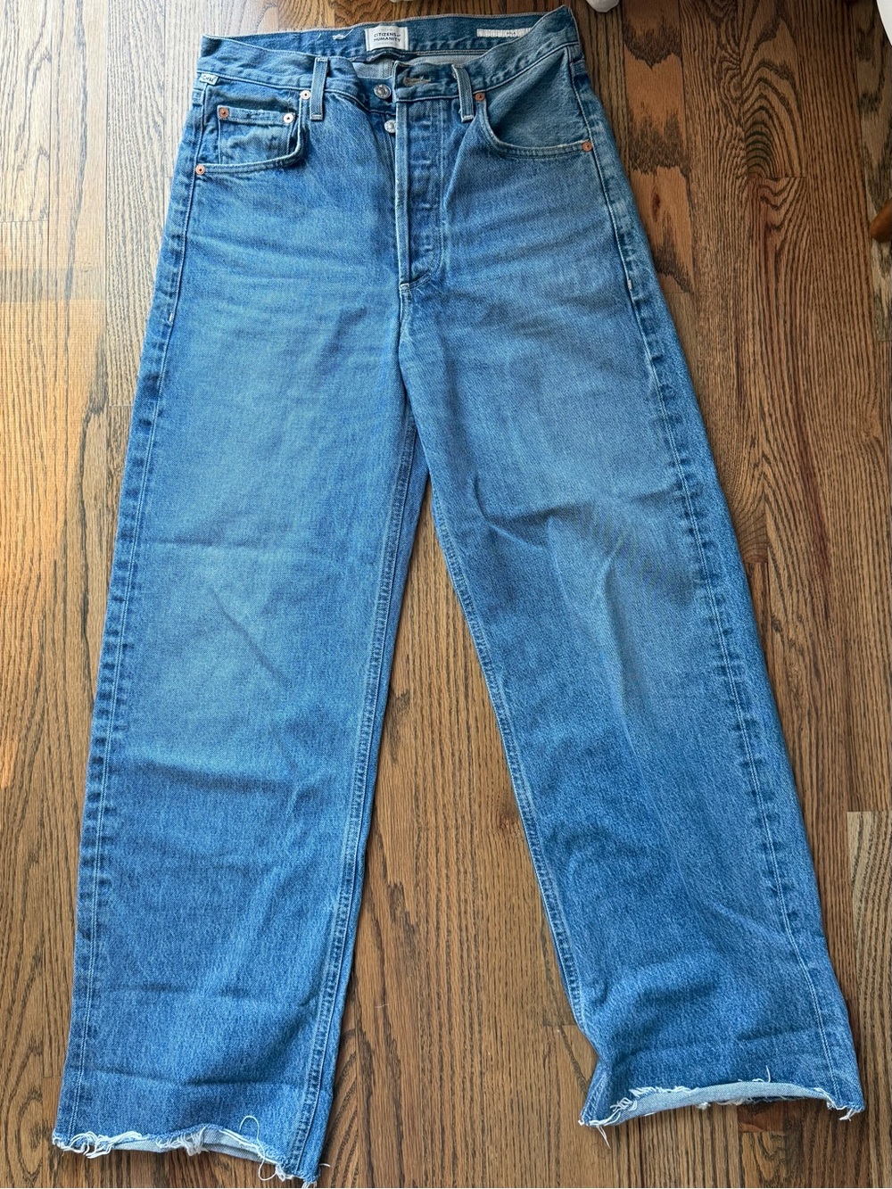 Citizens of Humanity Ayla Classic High-Rise Wide-Leg Blue Jeans